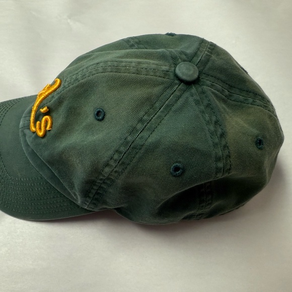 Used Oakland A’s Baseball VTG Green Hat Cap Worn Fitted Large The Franchise - Picture 3 of 10